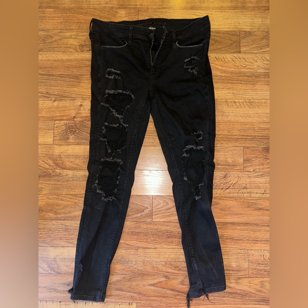 American Eagle Dark Gray Denim - image 2